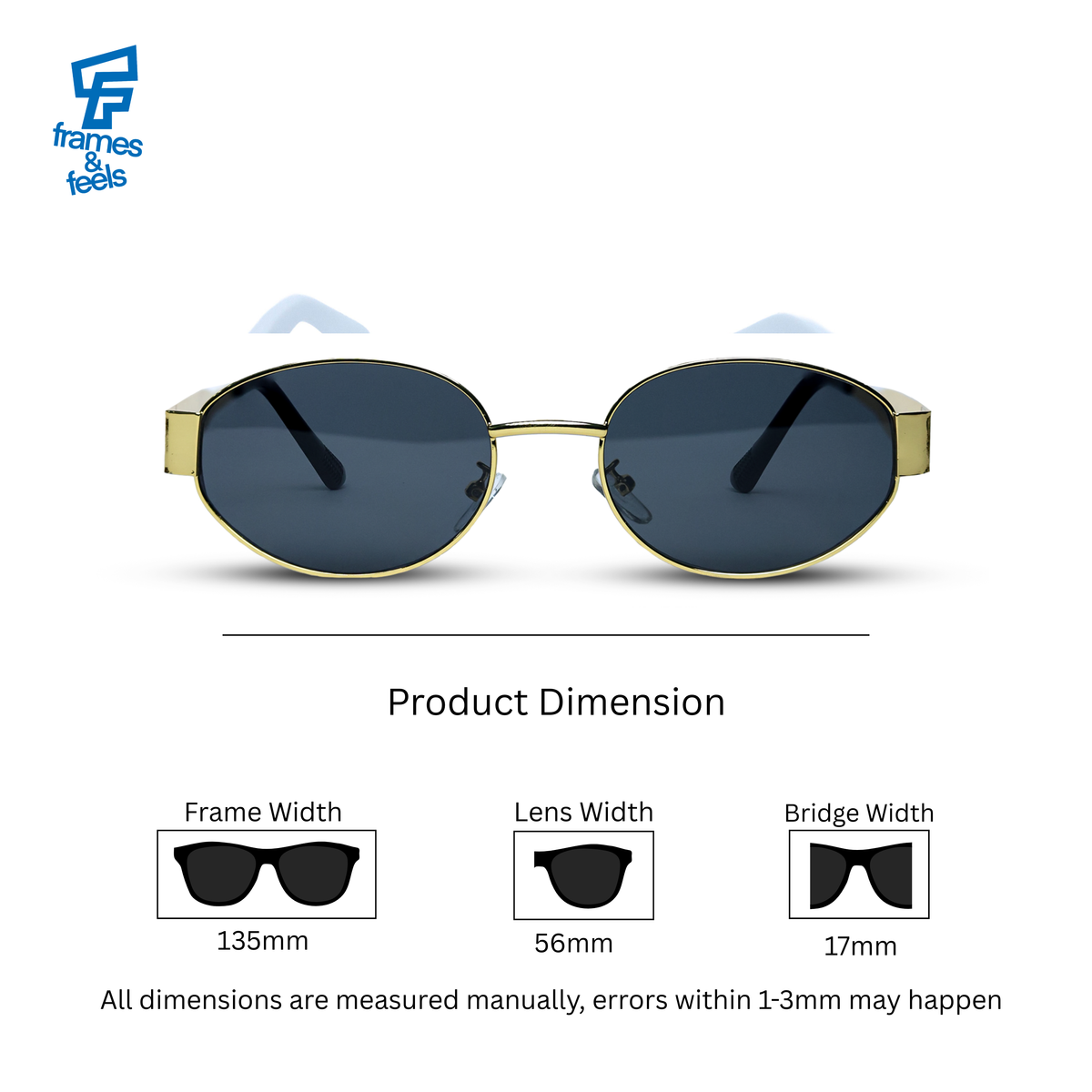 THE LUMINARY SUNGLASSES- Gold Black