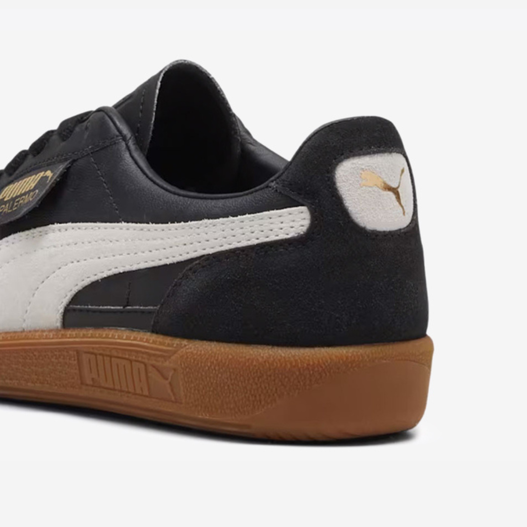 PUMA PALERMO LEATHER 'PUMA BLACK/FEATHER GRAY-GUM'