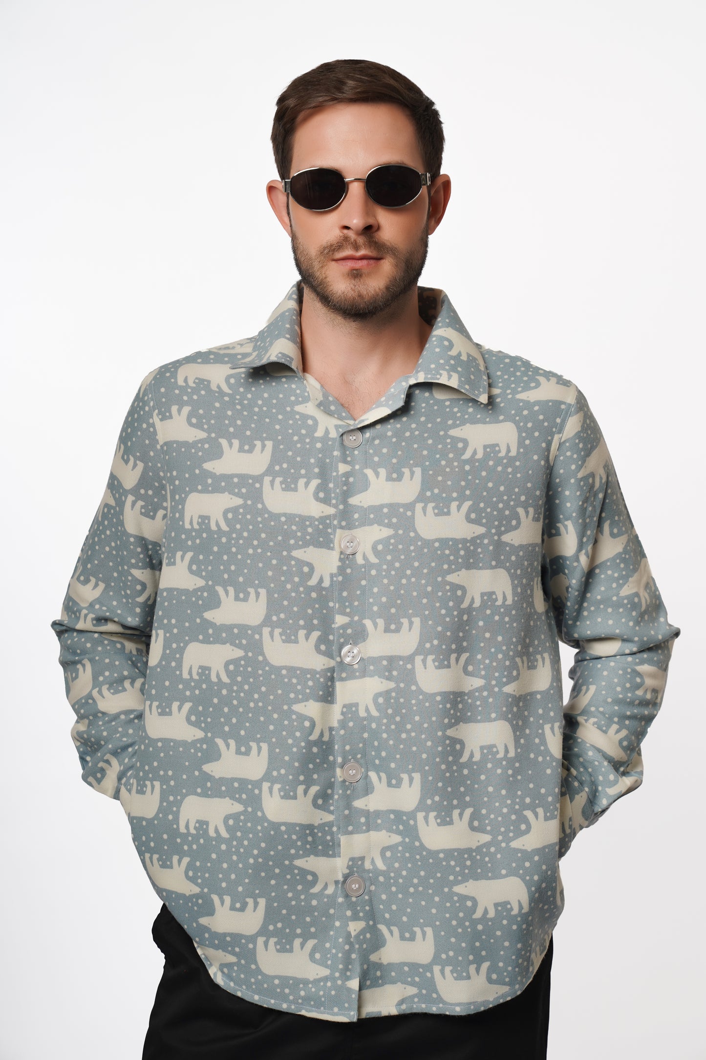 Moonwalk Bear Flannel Shirt