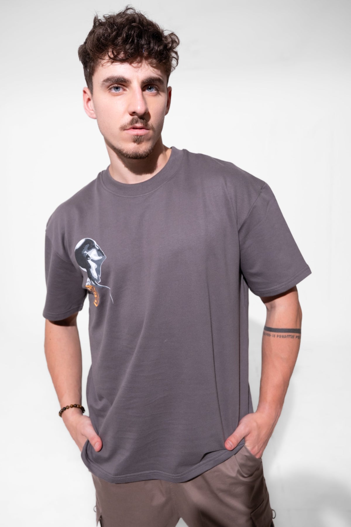 Astro World Tee – Graphite Grey