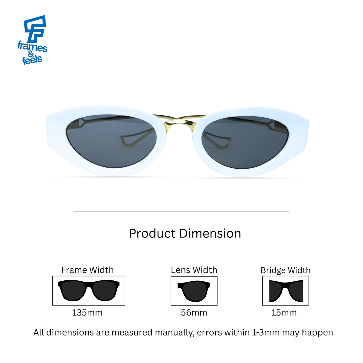 THE SOCIALITE SUNGLASSES- White Black
