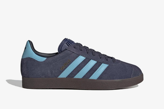ADIDAS Originals GAZELLE SHOES 'Shadow Navy / Clear Blue / Gum'