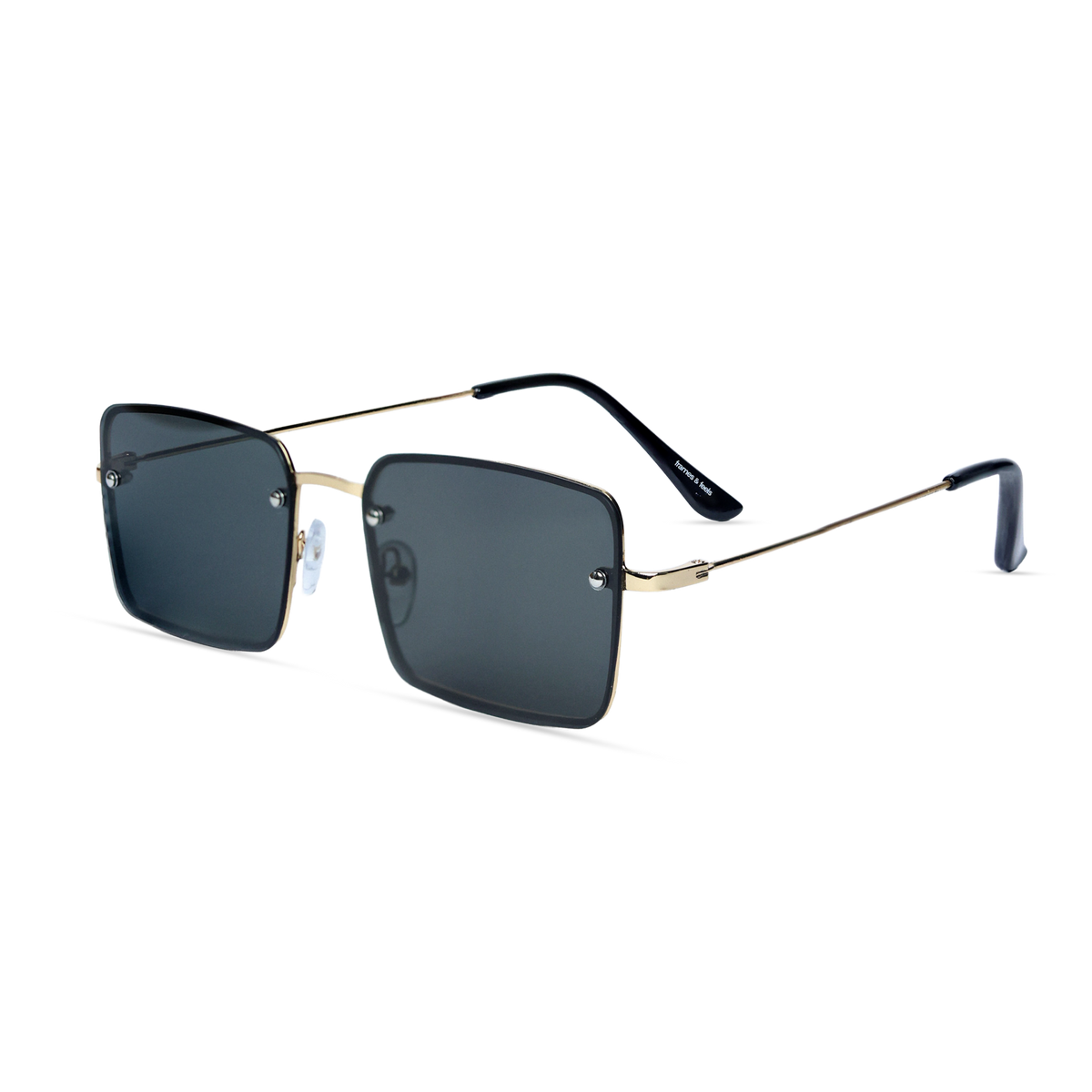 THE MONARCH SUNGLASSES- Gold Onyx