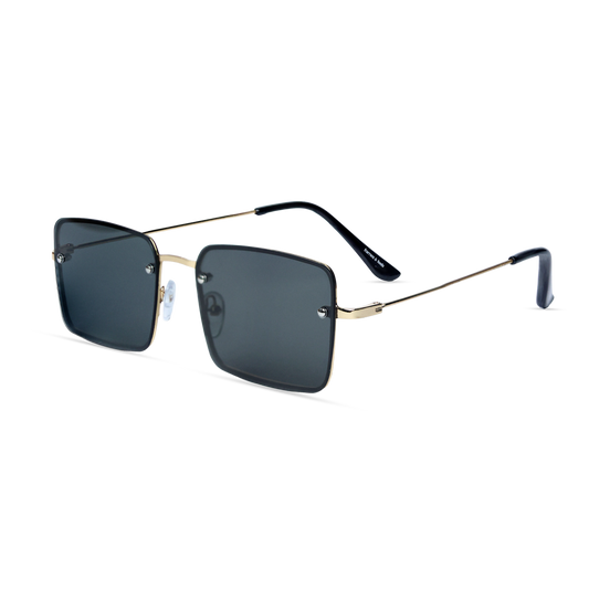 THE MONARCH SUNGLASSES- Gold Onyx