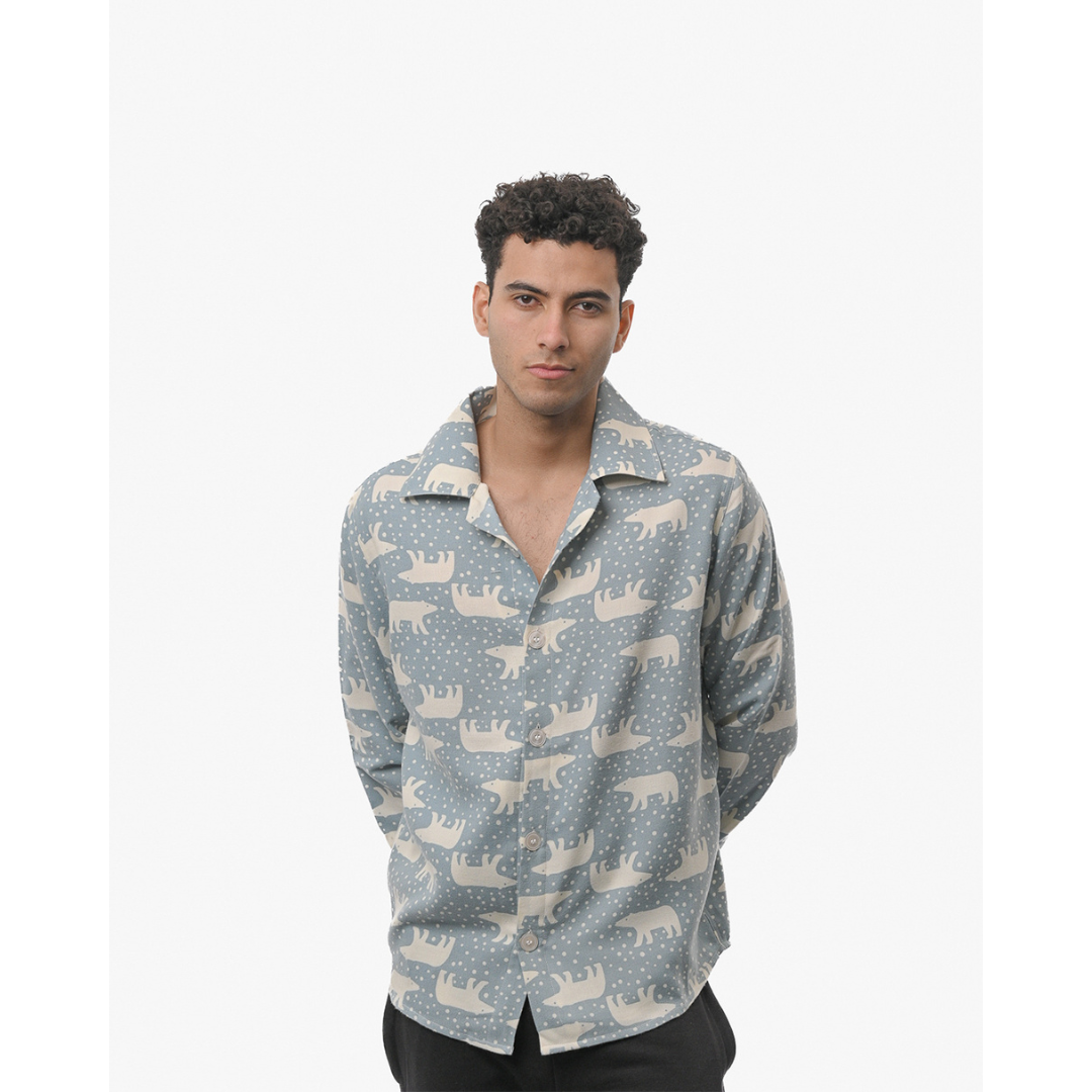 Moonwalk Bear Flannel Shirt