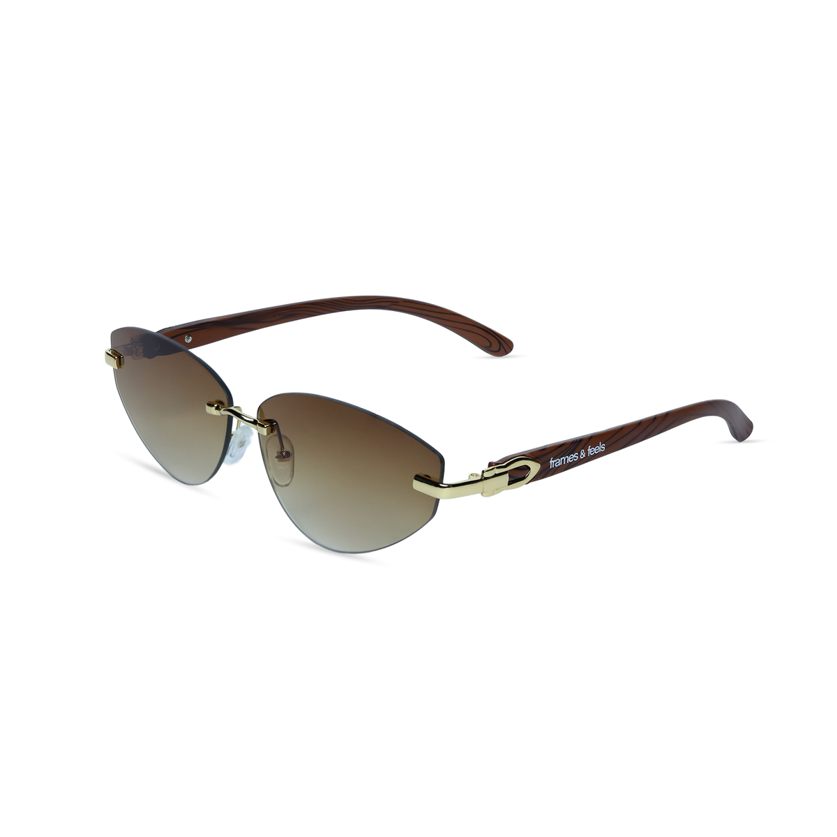 THE NOMAD SUNGLASSES- Gold Olive