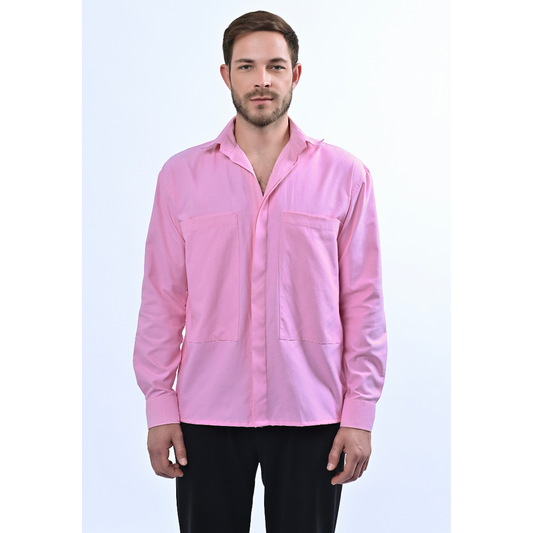 Blush Pink - Double Pocket Shirt