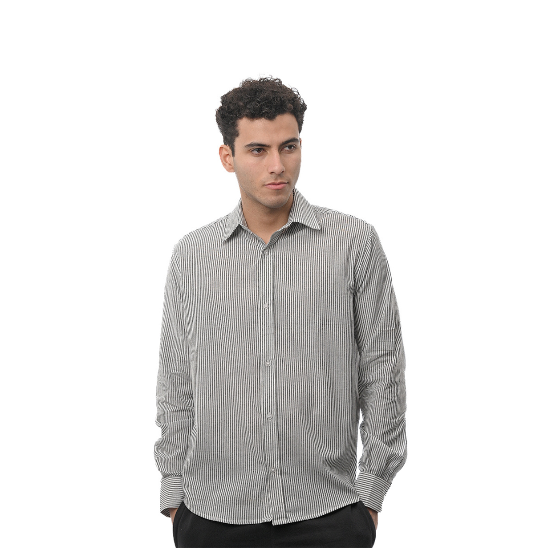 Strip Shirt - Black
