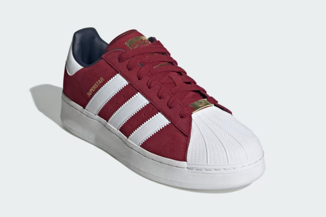 If9121 ADIDAS Originals SUPERSTAR XLG SHOES 'Collegiate Burgundy / Cloud Whit ...