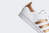 ADIDAS ORIGINALS SUPERSTAR SHOES Cloud White / Copper Metallic / Core Black