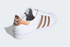 ADIDAS ORIGINALS SUPERSTAR SHOES Cloud White / Copper Metallic / Core Black