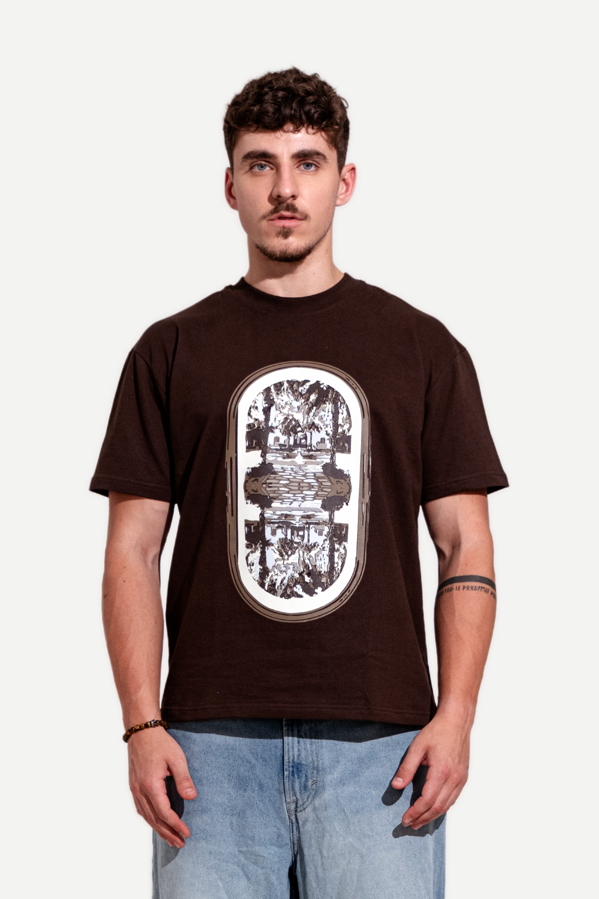 Upside Down Tee – Rich Brown Hue
