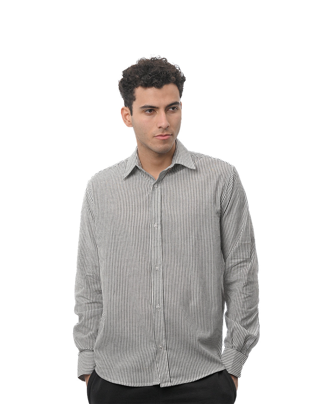 Strip Shirt - Black