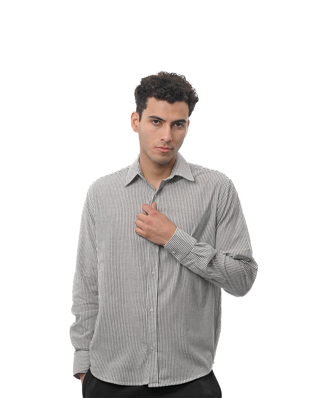 Strip Shirt - Black