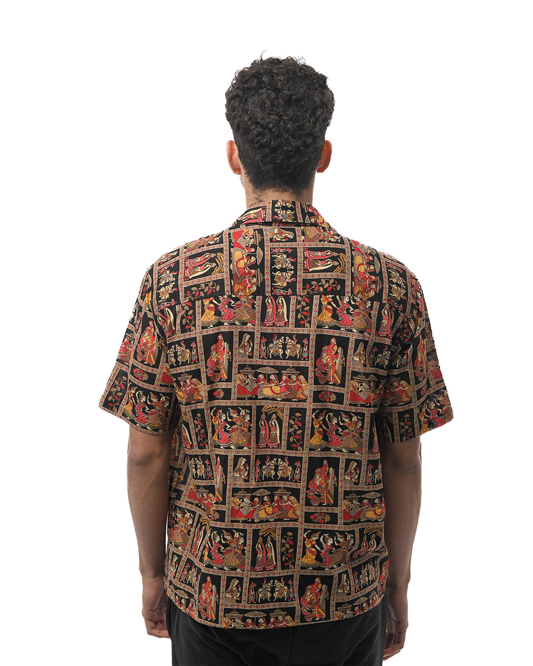 Heritage folk Shirt - Navy