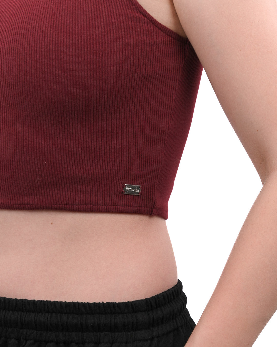 High Shoulder Top - Wine