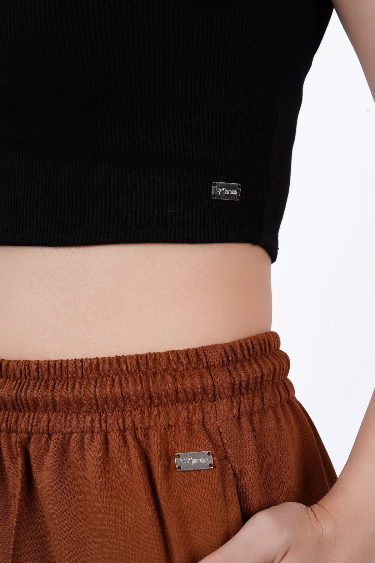 Slit Pants - Brown