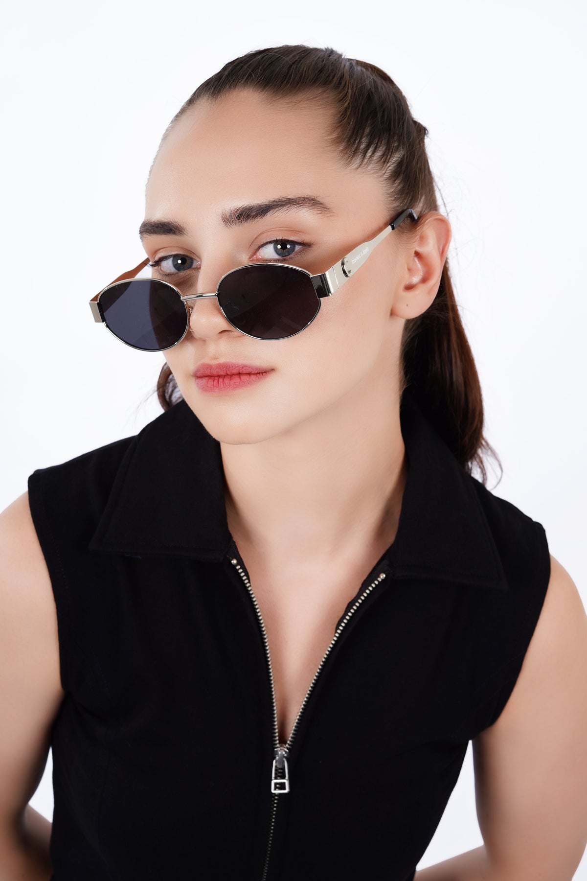 Basic Zip up Top - Black