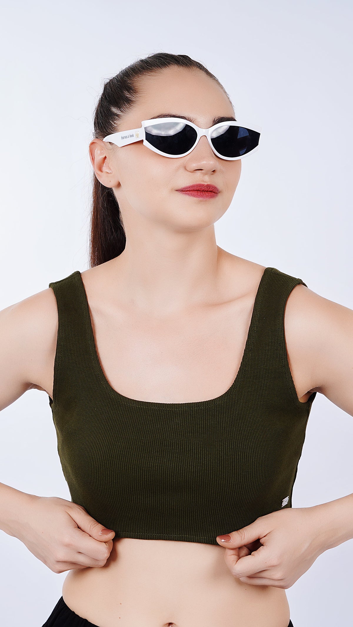 Cropped Crop Top - Green