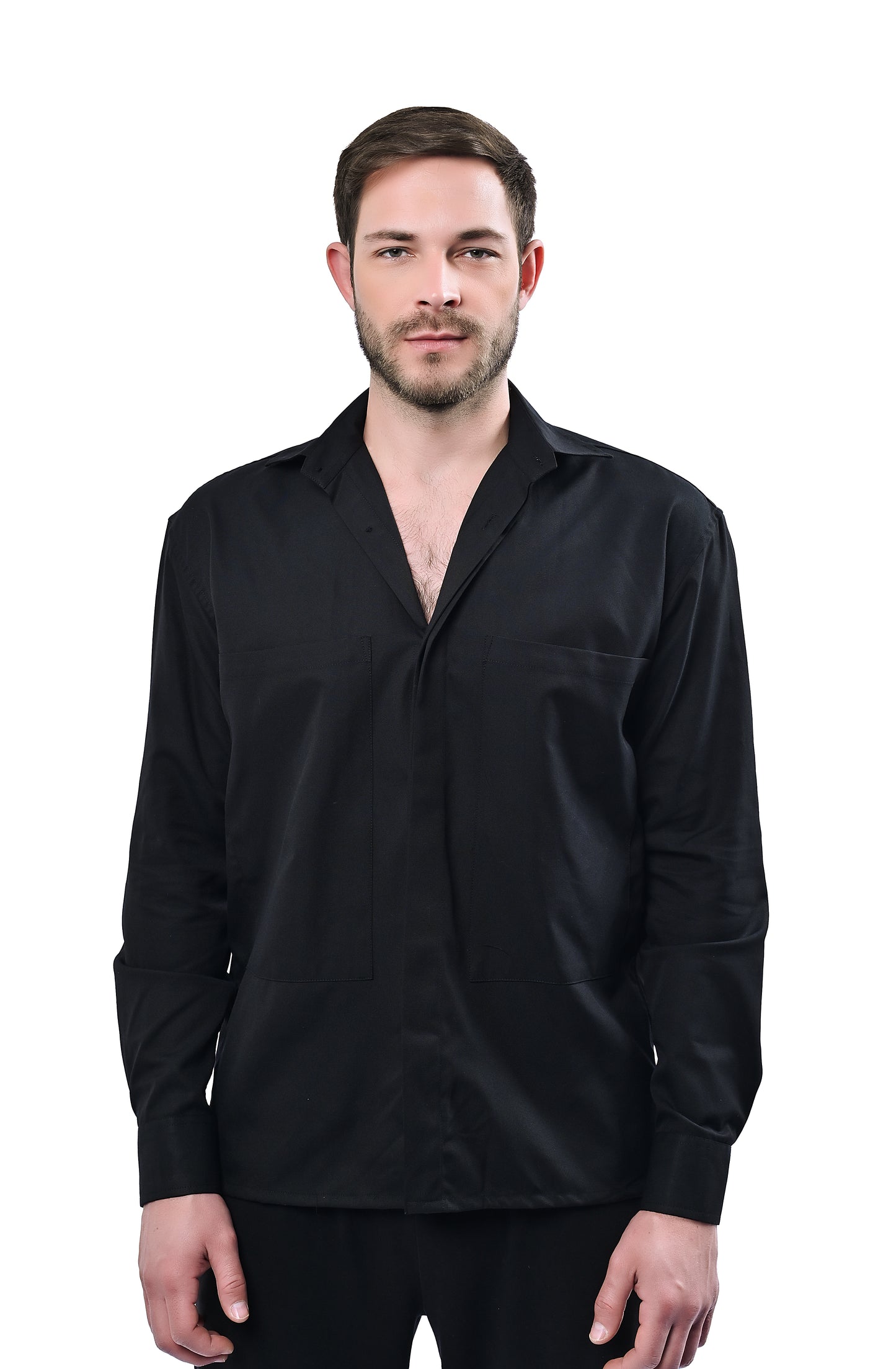 Carbon Black - Double Pocket Shirt