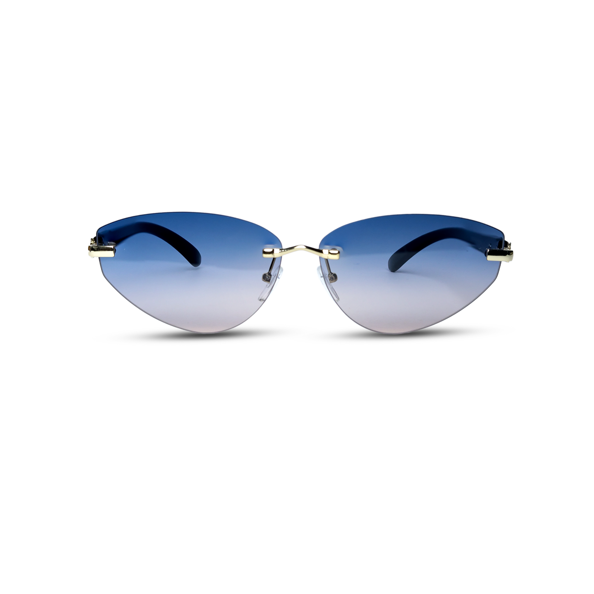 THE NOMAD SUNGLASSES- Gold Artic Blue
