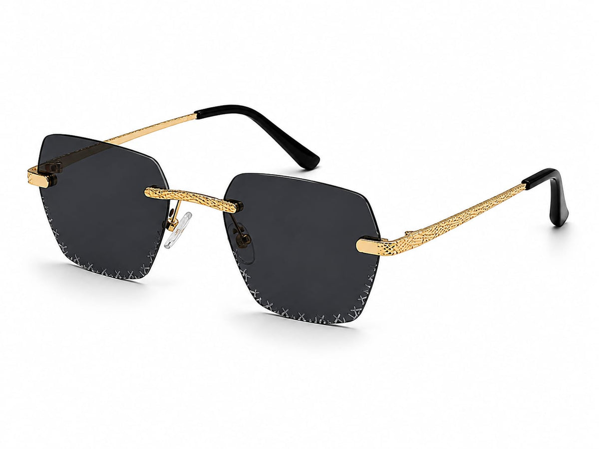 THE CURATOR SUNGLASSES- Gold Smoke
