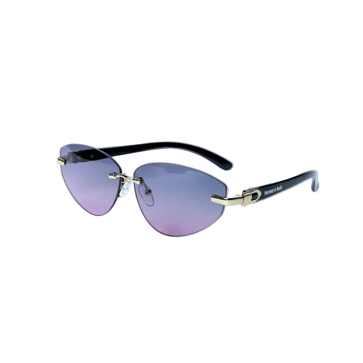 THE NOMAD SUNGLASSES- Gold Violet